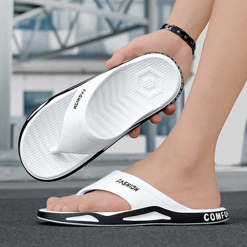 Mens Flip-Flops 2026 Summer Outdoor Thick-Soled Wear-Resistant Non-Slip Beach Toe-Post Sandals 260729BJ