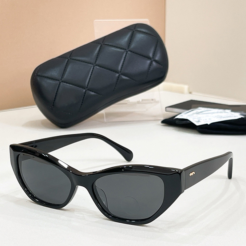 26SS Lunettes de soleil œil-de-chat exclusives pour femmes A71785 Cadre en acétate noir de styliste Lunettes de soleil de luxe pour hommes Lunett
