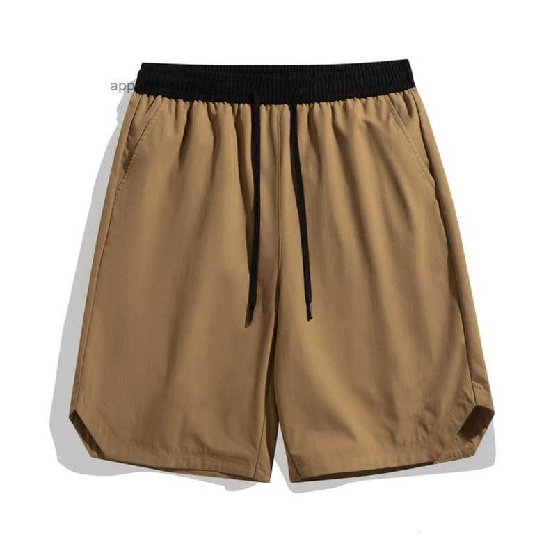 Factory direct sale of new ice silk shorts for men workwear Hong Kong style loose casual sports shorts quick-dry mid-length pantshigh quality