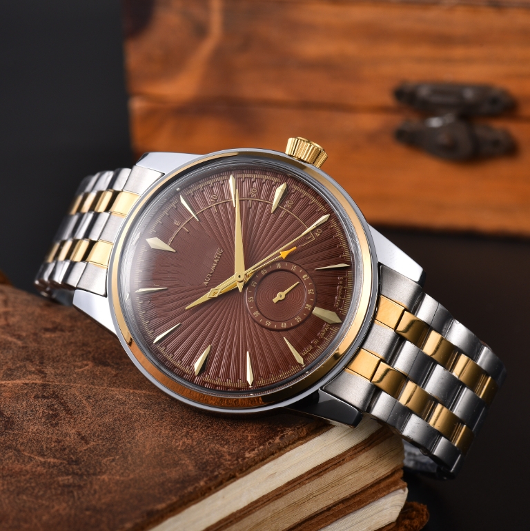 New men's SEIKOity classic wristwatch with automatic mechanical PREMIERity watch high-quality stainless steel strap watch, men's and women