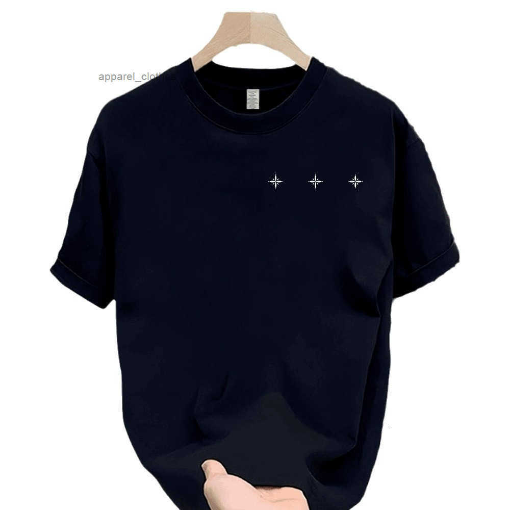 Summer new arrivals - premium American-style heavyweight mens short-sleeved shirts trendy brand versatile T-shirt luxurious and fashionable