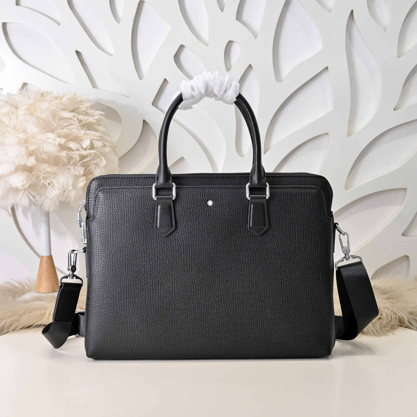 Designer Briefcases Bags Men Double Layered Casual Computer Handbag Woven Over One Shoulder Bag Travel Multifunctional Computer Briefcase Large Capa