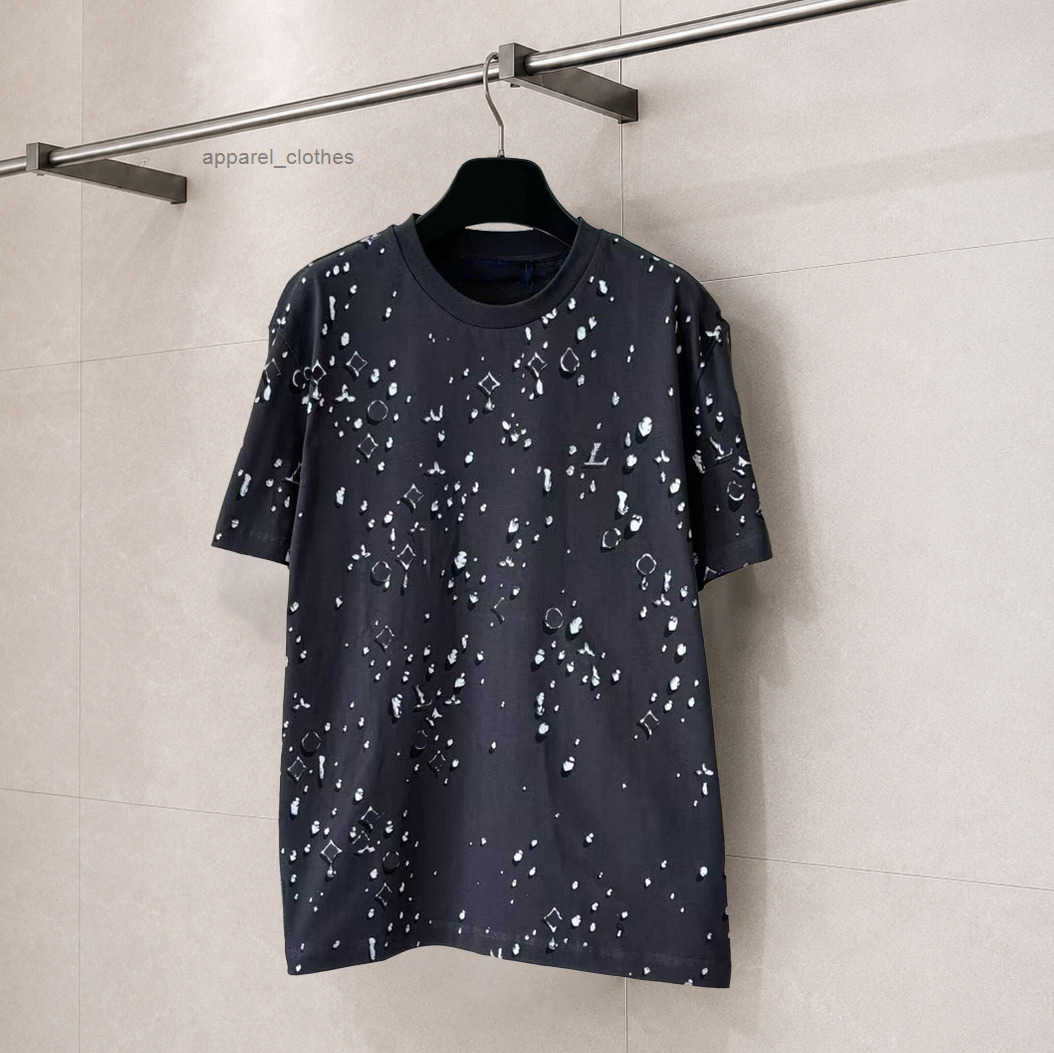 high quality designer t shirt round neck printed letter polo shirt mens tshirt 100 cotton summer leisure loose short sleeved tshirt