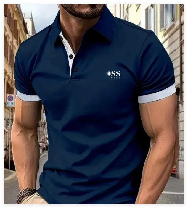 2026 Dg-BOS Designer Men's Polo Shirts Summer Business Shirt Solid Color Short Sleeve Casual T-Shirt Man Collared Breathable Moisture Wicking W