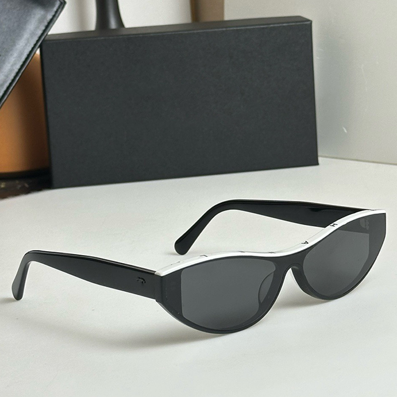 Cat Eye sunglasses for women 5436 Designer acetate black framework frame Luxury mens sunglasses Outdoor goggles UV400 classic glasses With box