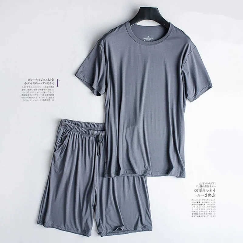 Summer Casual Pajamas Mens Loose Short Slve Shorts Slpwear Male Home Clothes Sports Wear Set Pijama 260525 S260924QO7A
