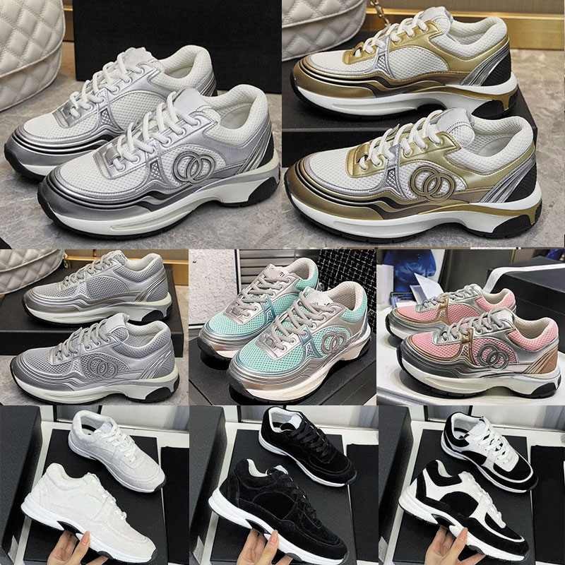 Designer shoes 23C Sneakers women Golden Silver Horn King Black white pandasneaker Silver casual shoes womens platform sneaker luxury famous classic