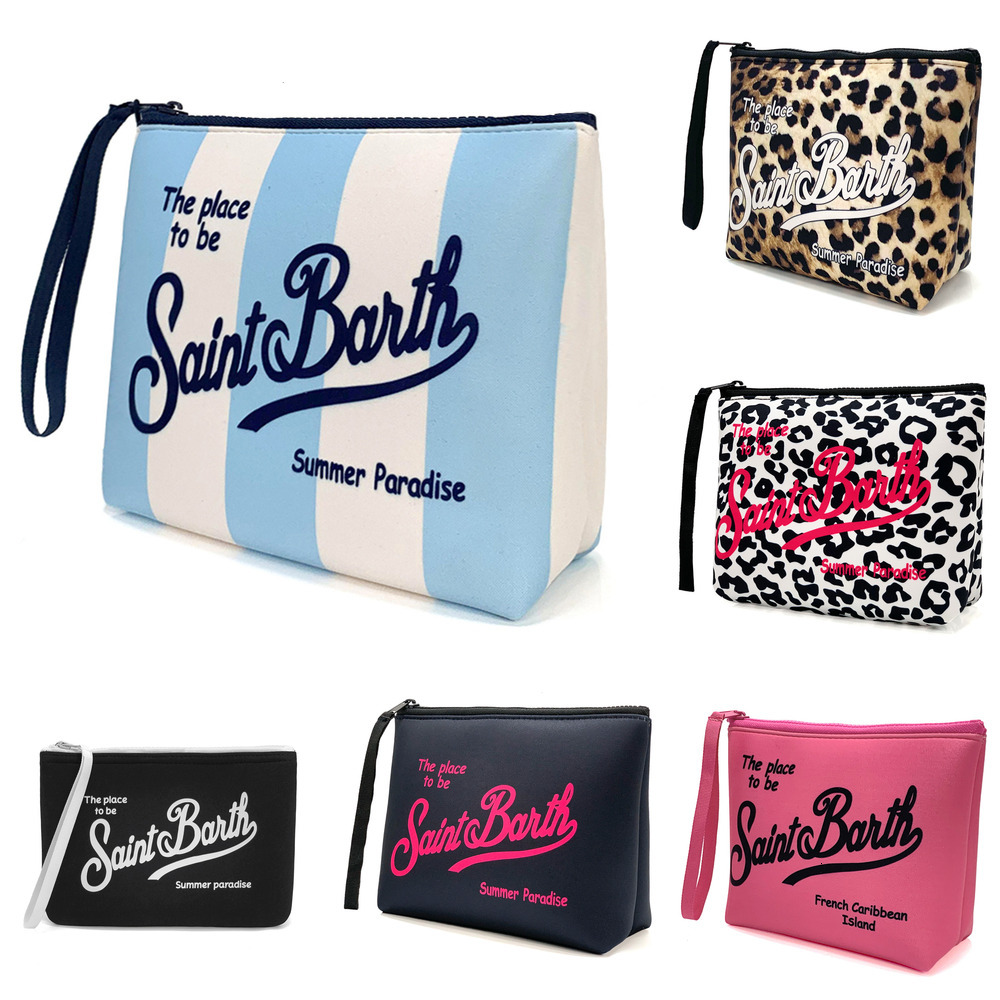 Saint Barth Designer Portable Multifunctional Travel Multi-color Striped Bag Waterproof Travel Bag Makeup Bag Wash Bag Storage Bag