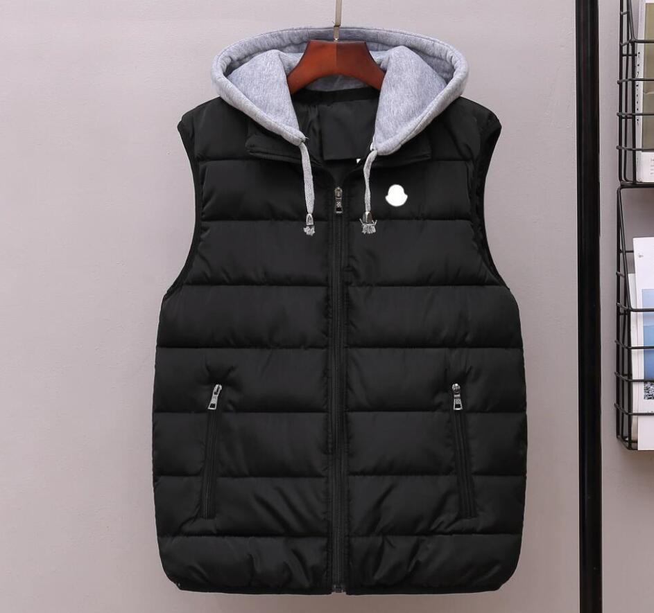Brand new Mens women's Winter Designer puffer vest luxury logo mens hooded gilet Down cotton Coat Jackets Womens Sleeveless Outdoor Warm Thi