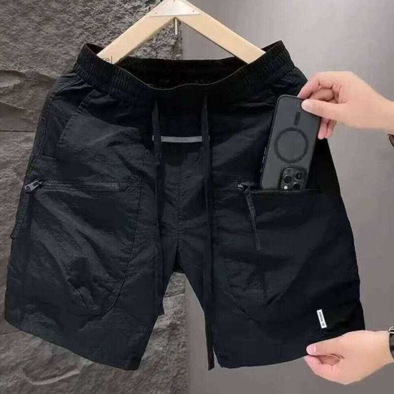 Mens Shorts Summer Quick Dry Cargo Shorts Loose Straight Multi-pocket Athletic Shorts For Daily Outdoor Activities
