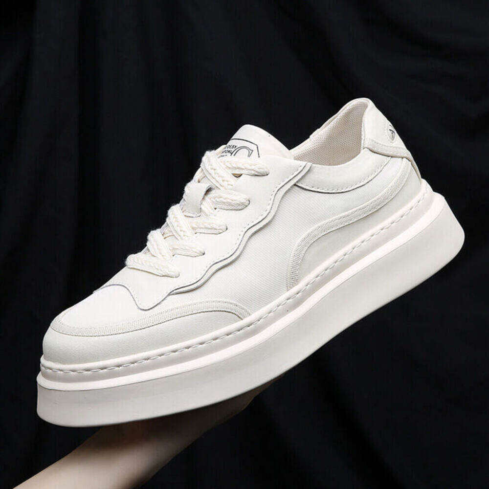 Summer New Style Sneakers White Lace-up Breathable Ice Silk Fabric Men's Trendy Mesh high-quality Wholesale