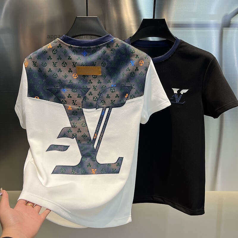 T-Shirts Tees Polos Spring Summer Trendy Fashion Light Luxury Versatile Short Sleeve Mens Clothing