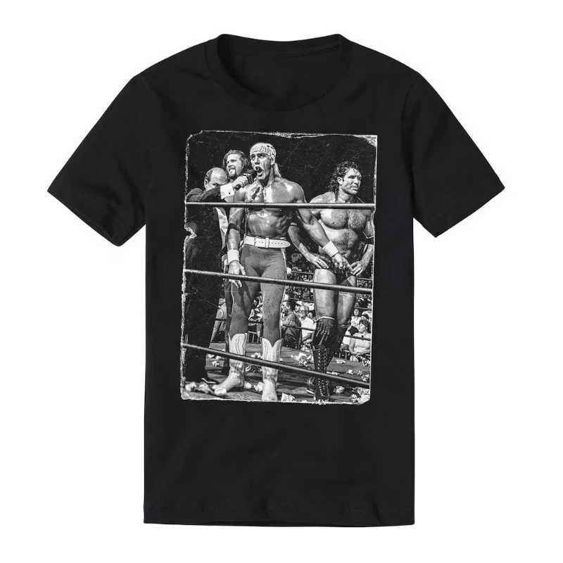 New nWo The Third Man 100cotton mens shirt oversized Black Print graphics shirts summer Womens Y2k O-neck Streetwear Tshirt X260729