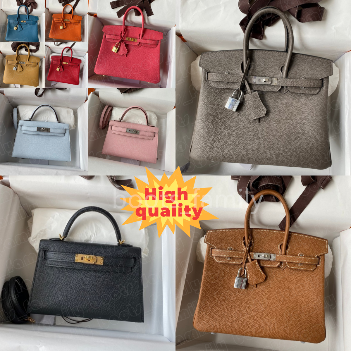 designer woamns handbag lock Gold Plated 25 18 Etoupe Rose Azalee Bleu Orange Rouge lavender golden brown denim blue Sellieres Noir elephant gray