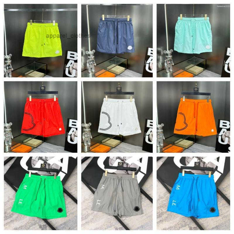 Mens Shorts Designer Holiday Beach Elastic Drawstring Waist Casual Swim Trunks Solid Quick Dry Couple Summer