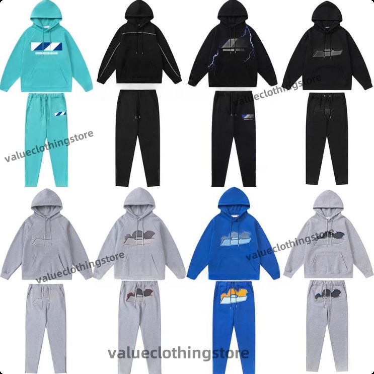 10A New Men's tracksuits with embroidery warm women Y2k hoodies Designer letter long sleeve hoody pullover with pants zipper up trousers Size S