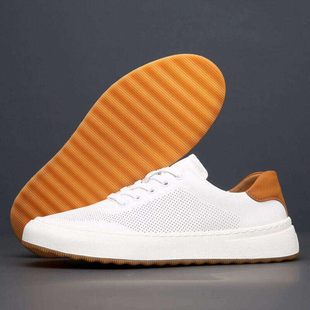 Summer Hollow Out Men's Casual Leather Shoes high-quality Wholesale