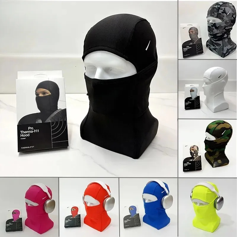 AAA+Black Windproof Breathable Ski Cycling Neck Gaiter Luxury Designer Elastic Outdoor Riding Headgear Winter Hood Beanie Face Mask For Men