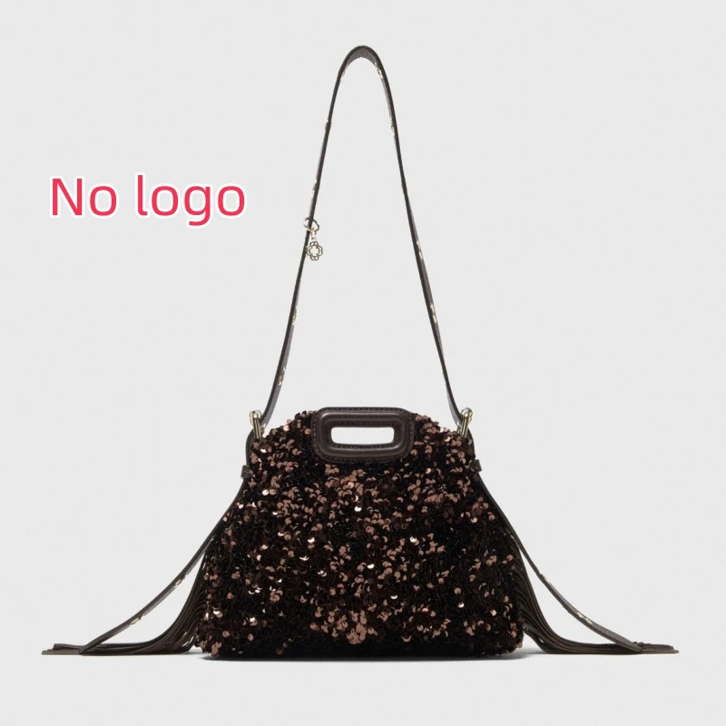 Glitter Sequined Handbag for Women y ner Shoulder Bag with Tassel Fashion Crossbody Bucket Ladies Elegant 260728