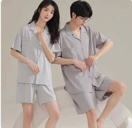pajamas Summer ShortSlved Womens Pajama Set Cartoon Pyjamas Couple Slpwear Home Pajamas For Women Or Men 260525 S2609249IQY