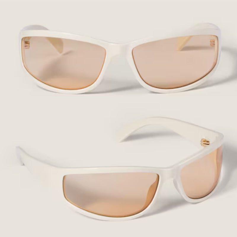 Luxury Womens Designer Sunglasses SMUC06 Wraparound Narrow Rectangle Eyewear Large Frame Modern Sun Glasses UV400 High quality with box