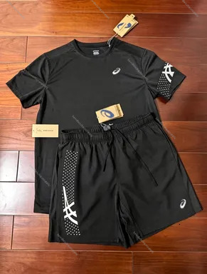 NEW Arrival Asicsly Tracksuit Mens Shorts T Shirt Higher Version Men's Womens Summer Quick Dry Set For Running And Tenni Lightweight Breathable