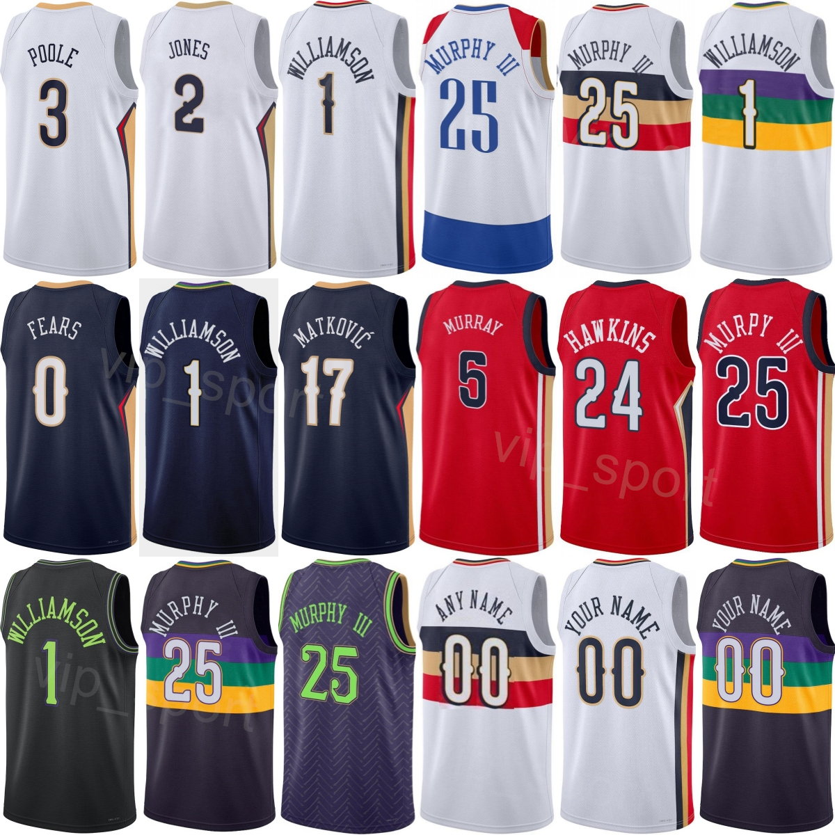 Imprimer Mans Basketball Poole Jerseys 3 3 Saddiq Bey Kevon Looney 5 Trey Alexander 23 Zion Williamson 1 Jeremiah craint 0 Derik Queen 22 Mojave