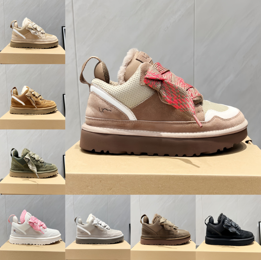 Womens lowmels sneaker Designer Boots Lady Run Casual platform Shoe Leather tasman winter fur snow booties furry warm ultra Luxury walk travel youth