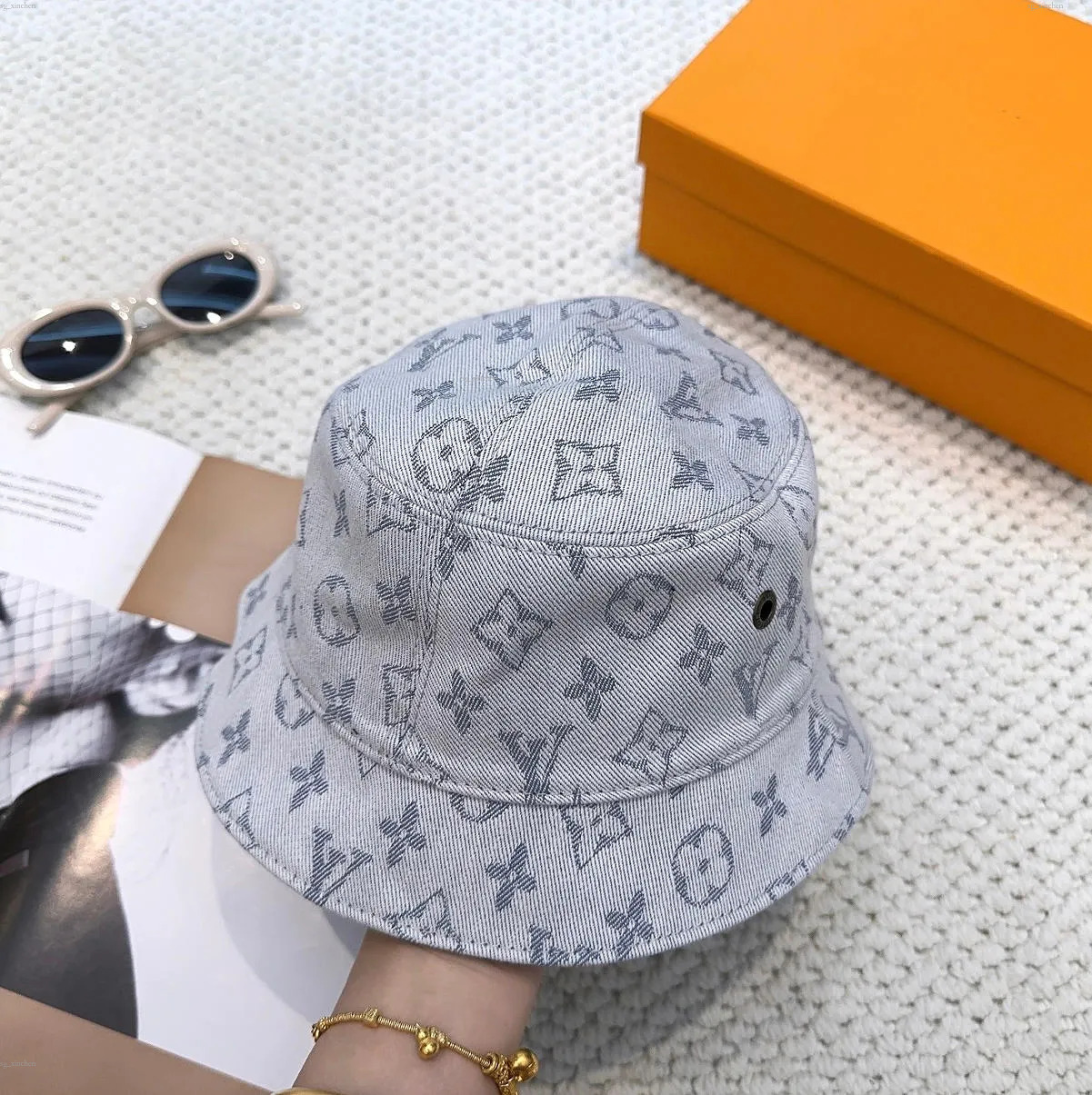 10A luxe pour hommes créateur de mode seau voyage chapeau décontracté de haute qualité lettre L motif chapeaux Designers femmes M001