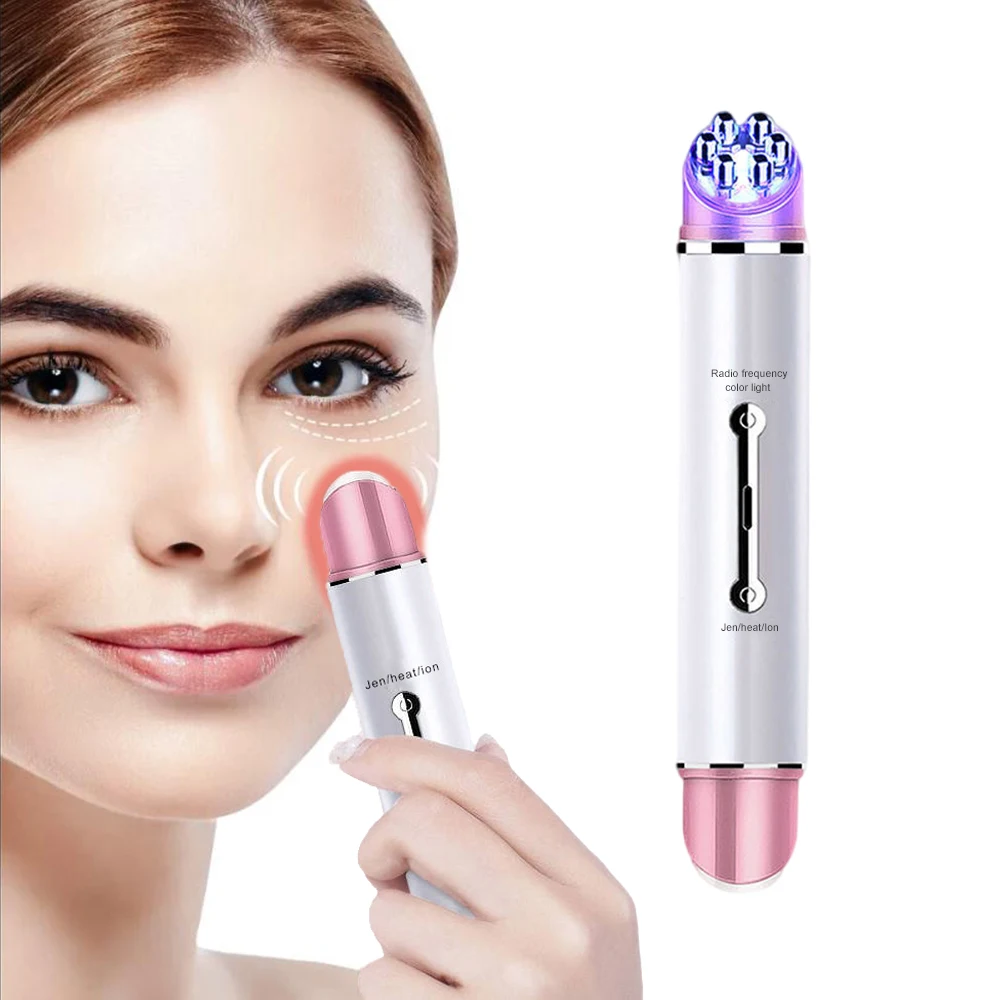 Multifunction EMS Eye Massager LED Photon Vibration Heated Face Lifting Machine Eyes Wrinkle Eye Bags Remover SPA Facial Tool