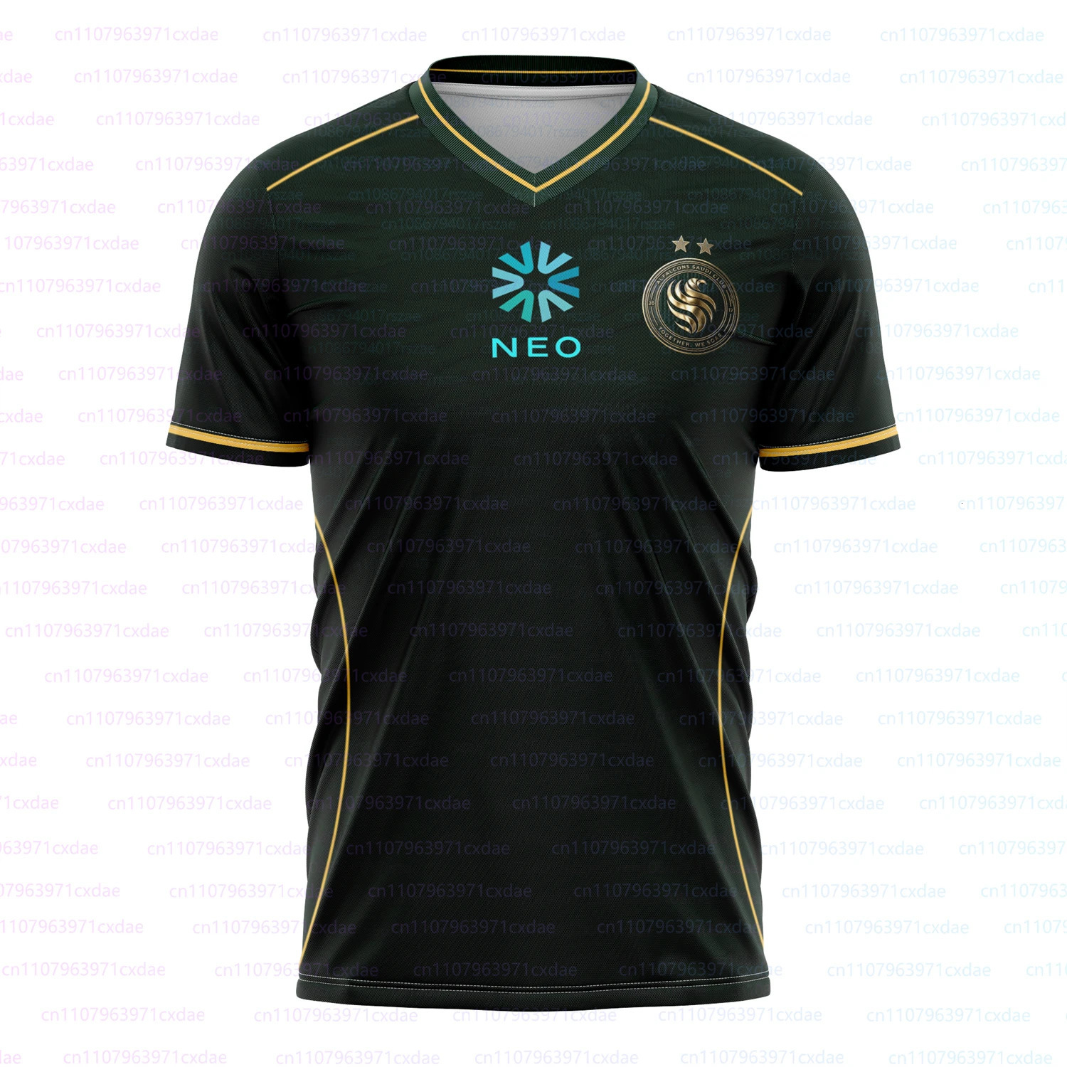 Team Falcons 2026 Training Uniforms CS2 Esports Karrigan Fans n Gaming Custom ID T-shirts Mens 3D V -Neck Tees 260729
