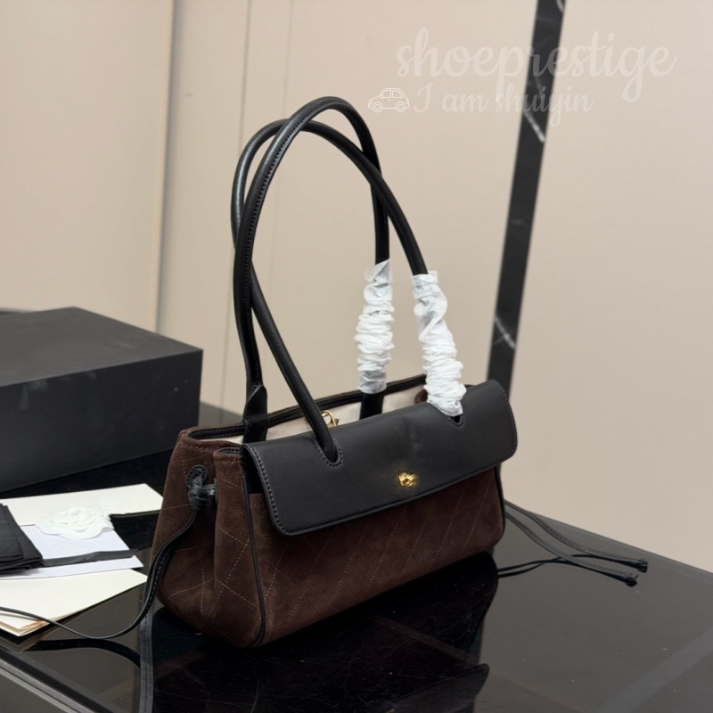High quality high end handmade patchwork suede quilted handbag a stylish designer women's casual handbag perfect for autumn and winter