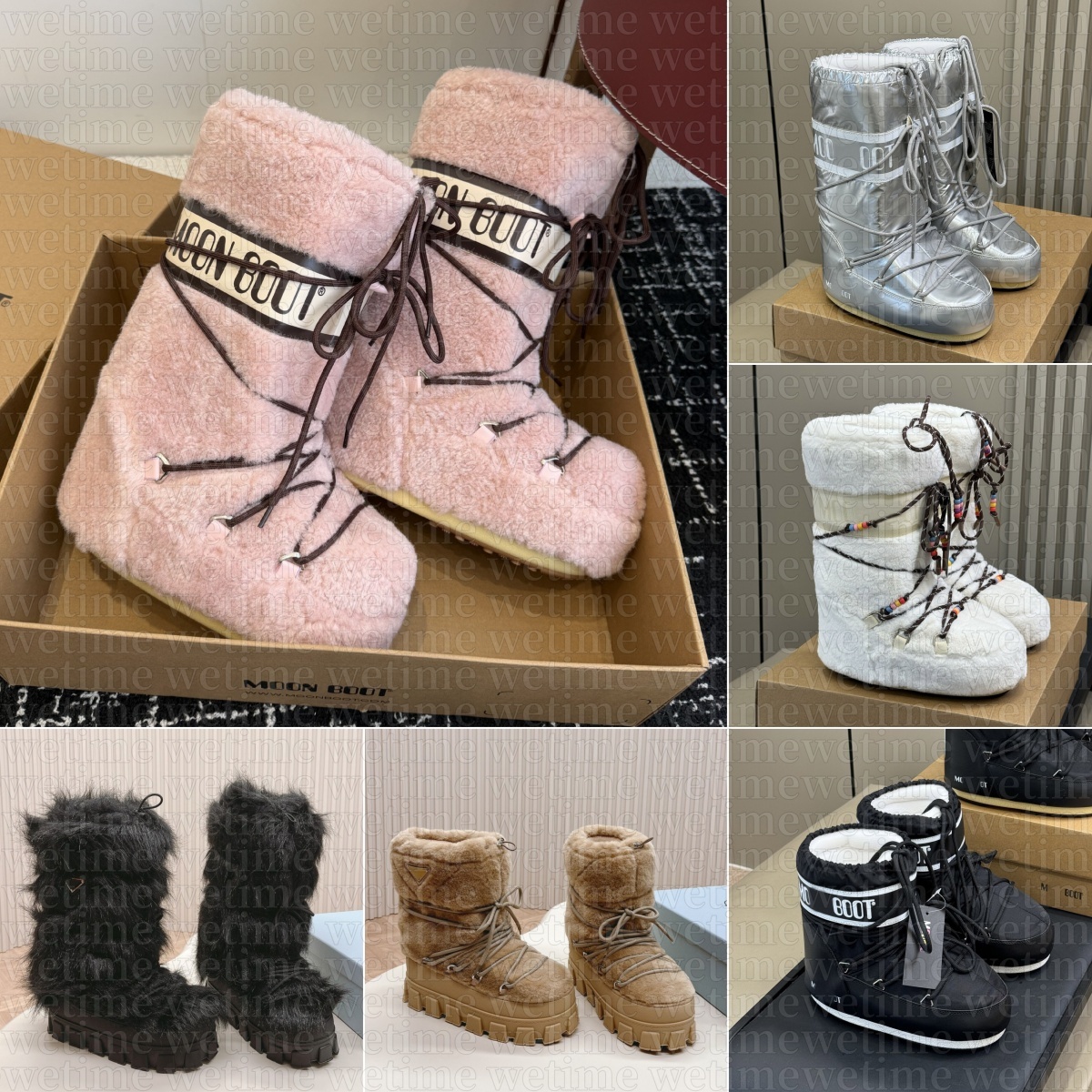Designer Boots Fur Bootes Mens Shoes Fluffy Snow Boots Top Winter Platform Womens Boot Skiing Waterproof Long Knee High Anti-slip Warm Ankle Cotton