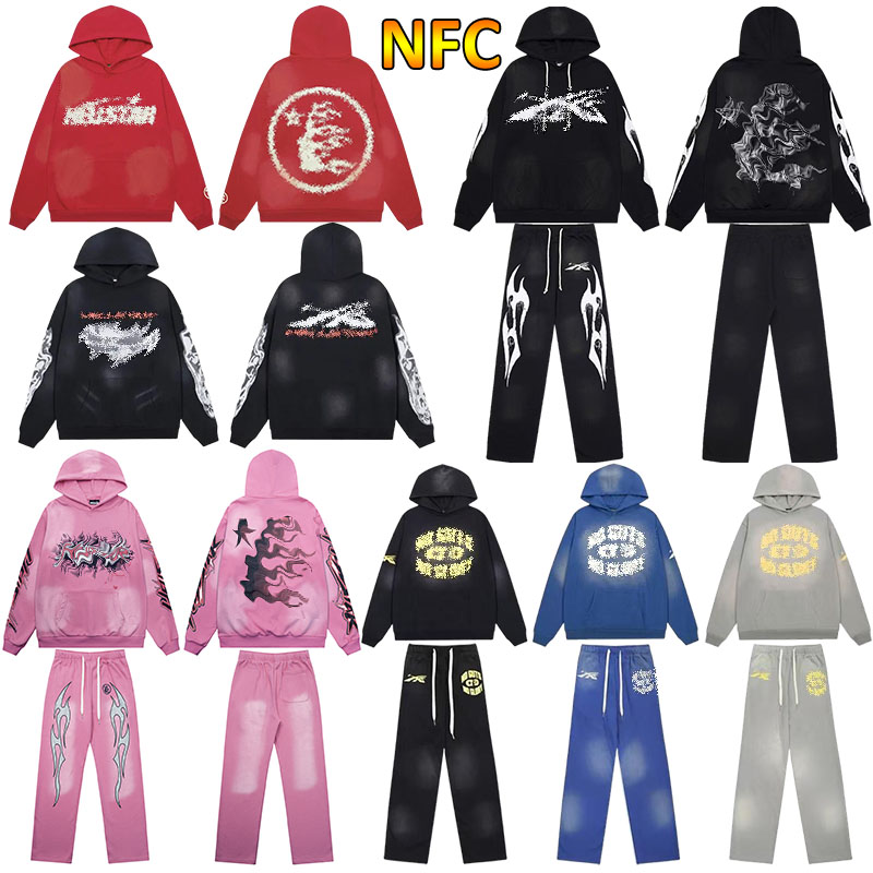 Mens Hoodie Designer Hoodies Graphic Hoodie Graffiti Tracksuit Pullover Hooded Cotton Packets Printed Long Sleeve Fitting Outfit Sweatshirt