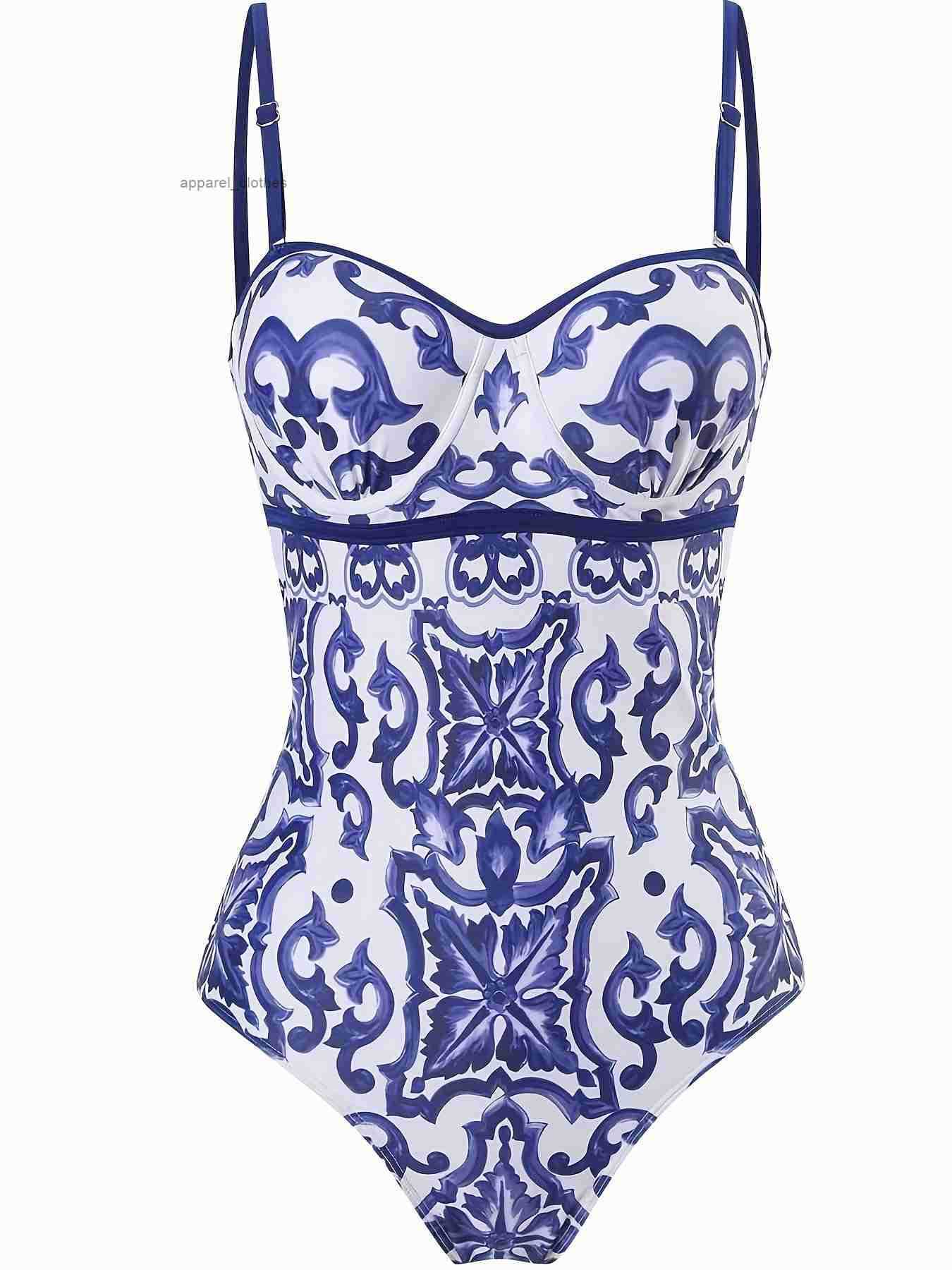 Womens Adjustable One-Piece Swimsuit - Tummy Control High Cut Bathing Suit Vacation Beach Bikini Alternative Designer Solid Color Swimwear