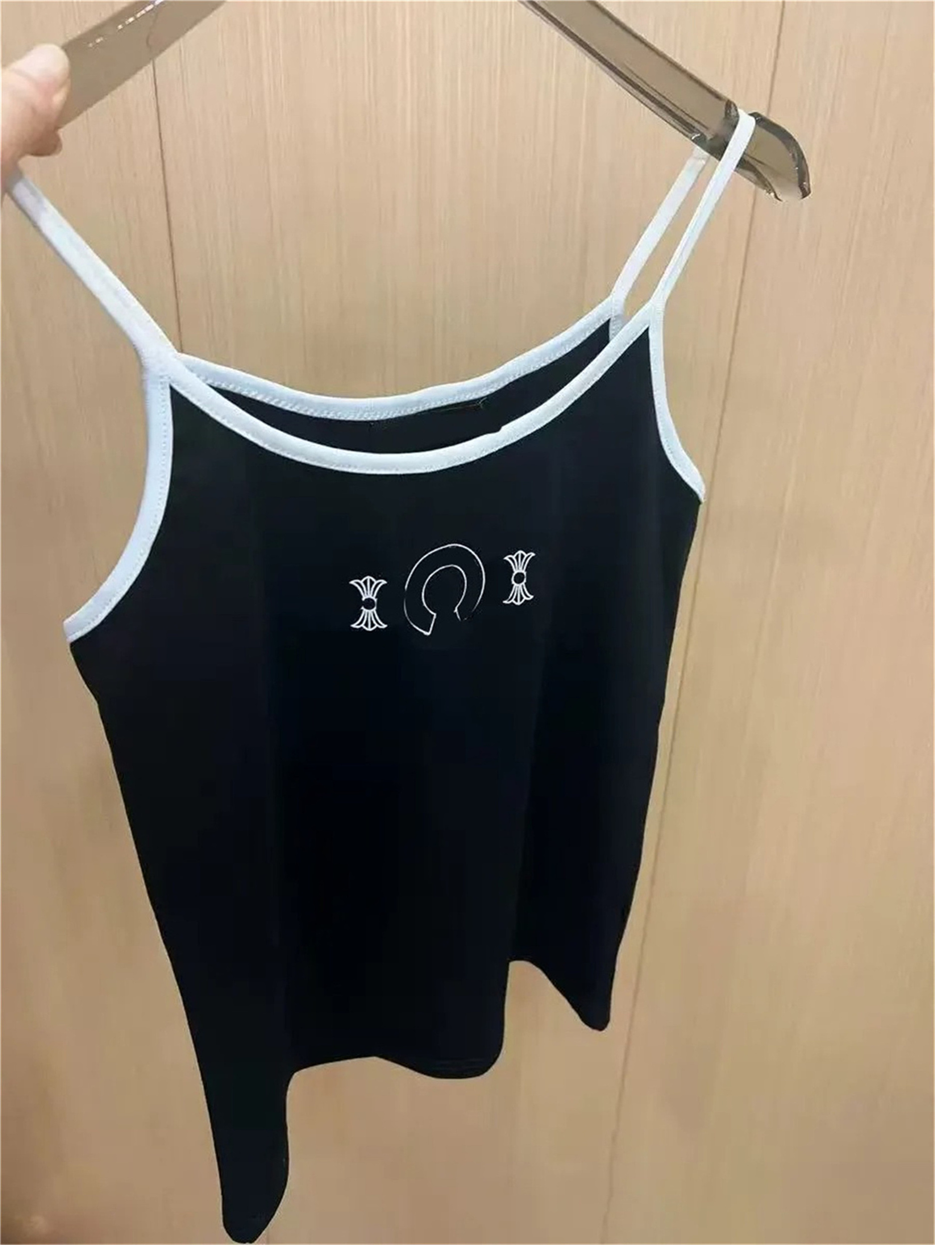 Luxury Designer Chrome Dress Tshirt Tight Clothes Shirt For Woman Tank Top Quality Brand Hoodies Pure Cotton Chrome Women Skirt Lady Vest Casual T-S