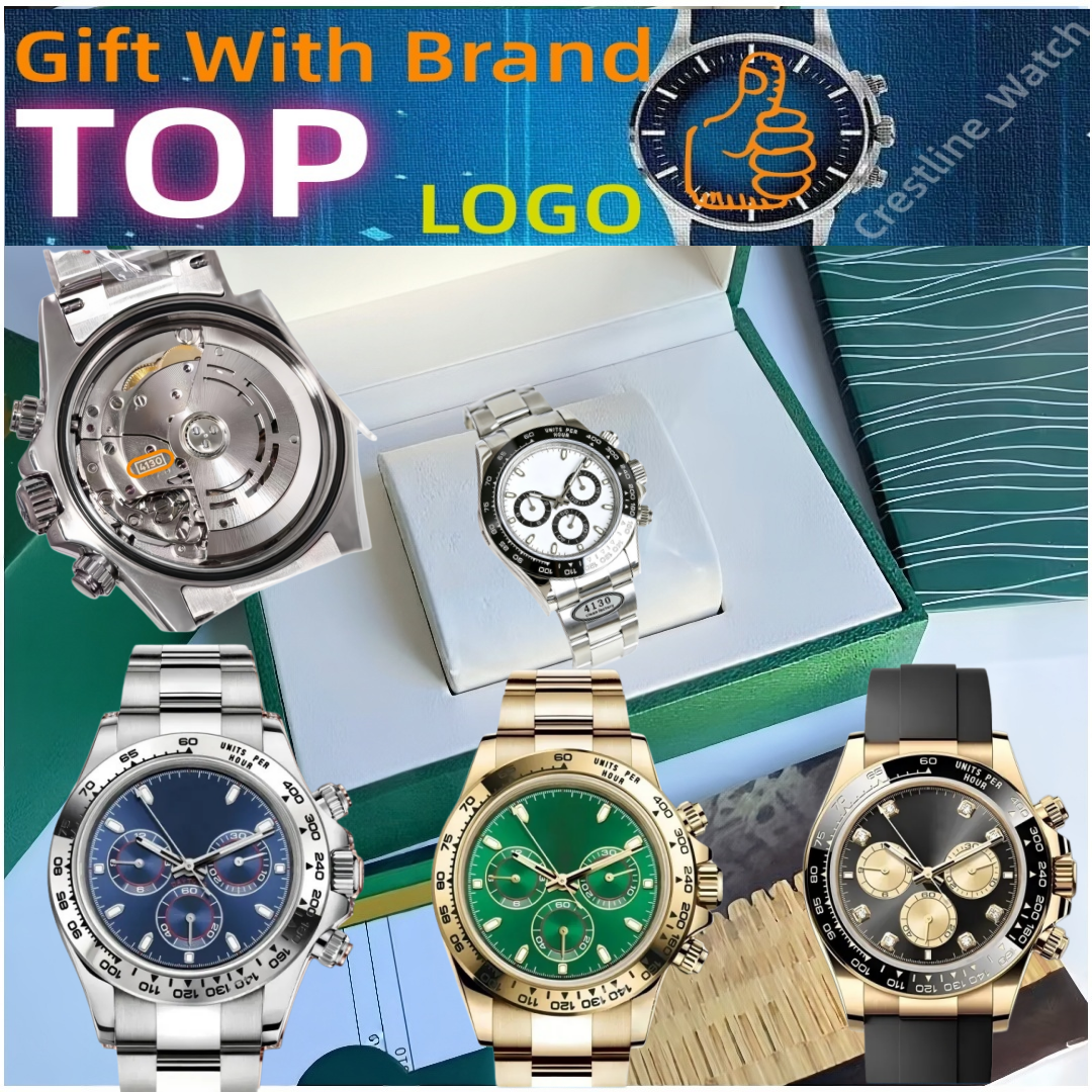Men Automatic Watch 40Mm Luxury Chronograph Mechanical Wristwatch Sapphire 45 Bezel AAAAA 4130 Triple Windows Waterproof 89 High End Men's Watc