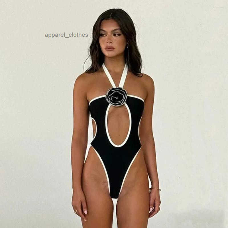 Swimwear Designer Woman Womens Swimwear Brazilian bathing suit Monokini High Cut Patchwork Sexy One Piece Swimsuit Female beach wear Swimming Suit B