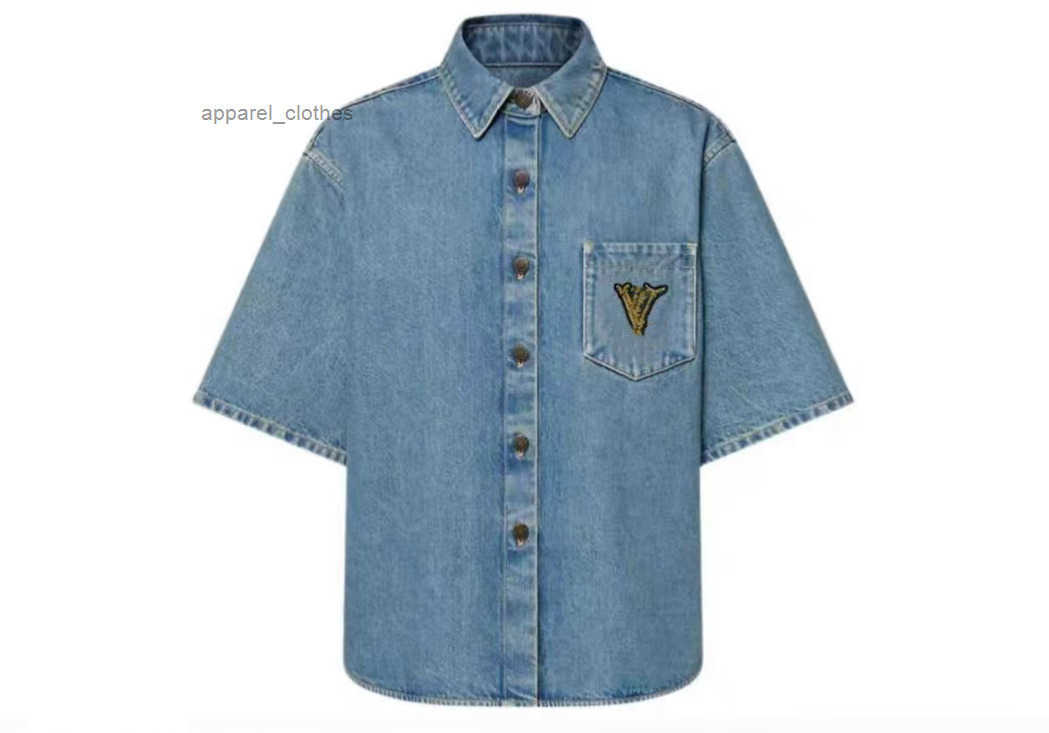 Woman Shirts Clothing Womens T Shirt Top Tee Designer Tshirt Short Sleeve Letter Print Fashion Embroidered round neck denim jacket jeans denim shirt