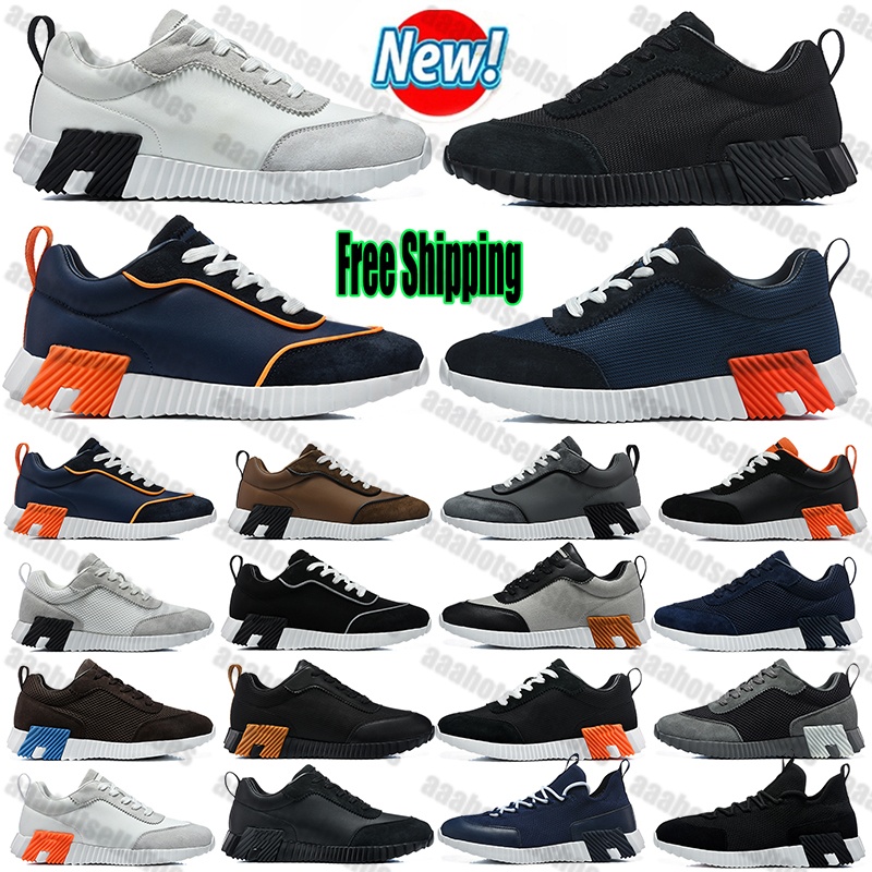 2026 Free Shipping Designer Bouncing Sneakers Suede Trainers Breathable Mesh Running Shoe Men Bounce Sneaker Women Non-Slip Rubber Sole Flat Train