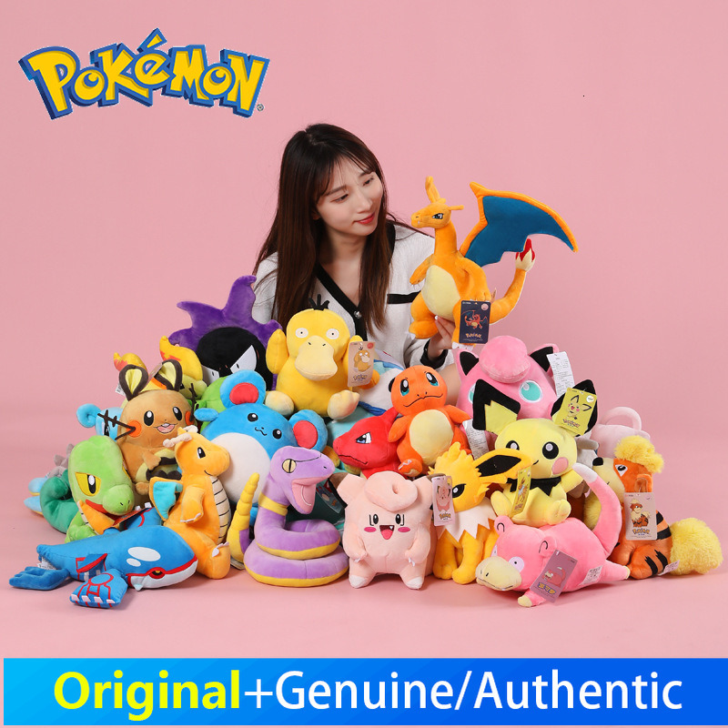 Genuine Pok mon Plush Toys Wholesale Psyduck Charmander Pikachu Dolls Cross Border