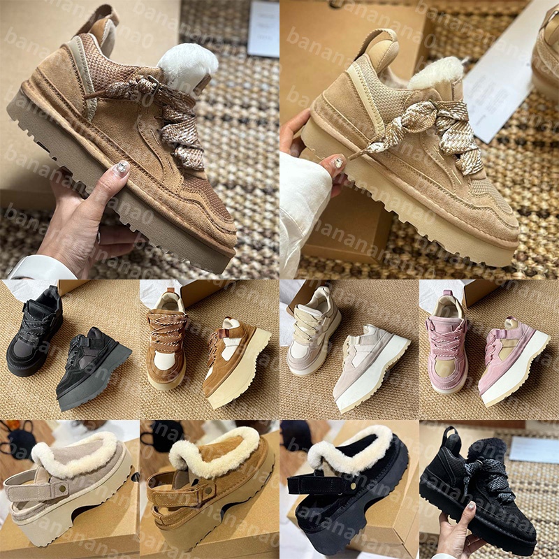 With Box Designer boots martin booties Shoes for mens womens winter Autumn fur bottes heel botte leather sneakers luxury over the knee snow high pla
