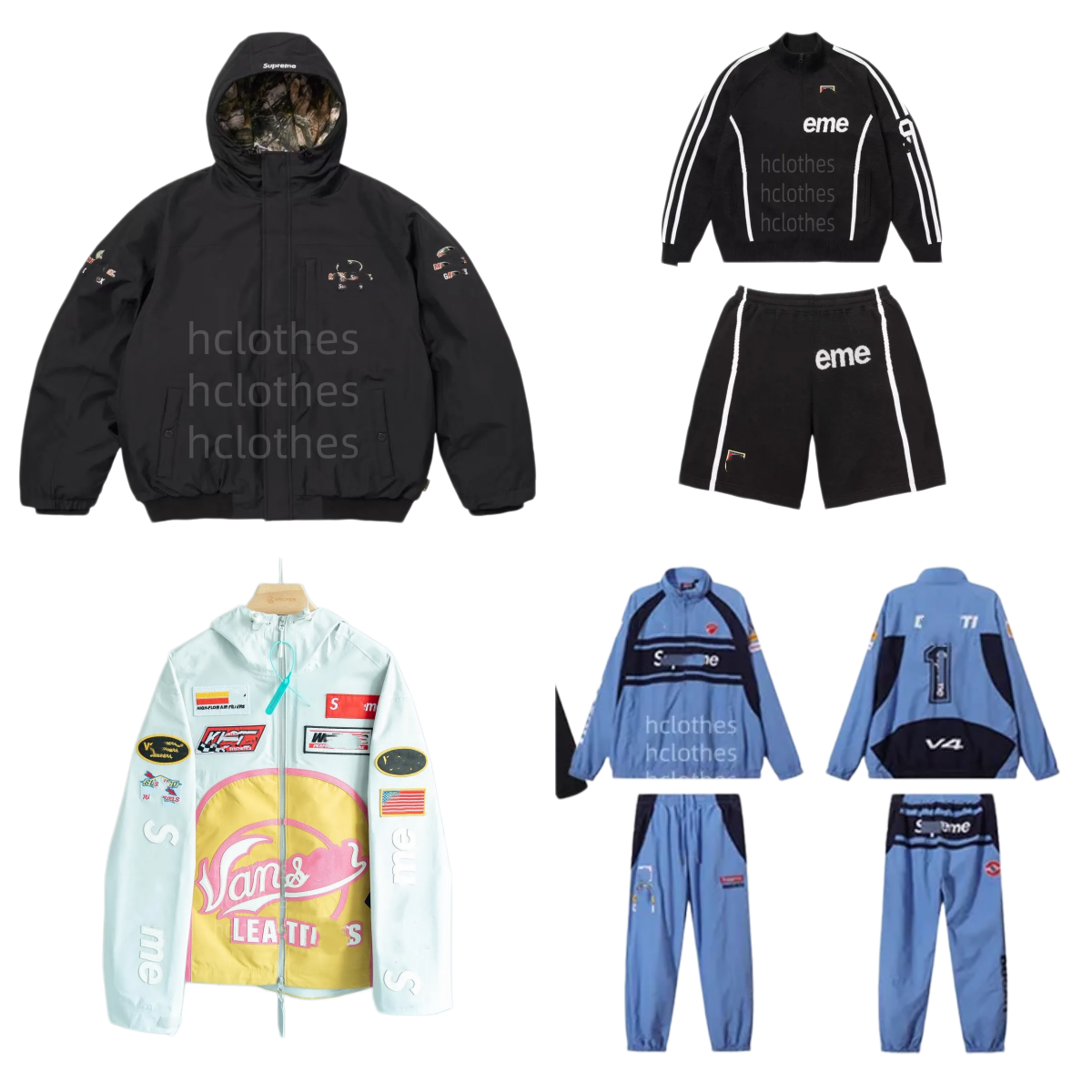 designer Mens Hoodie surpriemi Tracksuits womens coat Embroidery Pattern Windbreaker Vintage Racing Suit Football Track Jacket Drawstring Pants Wome