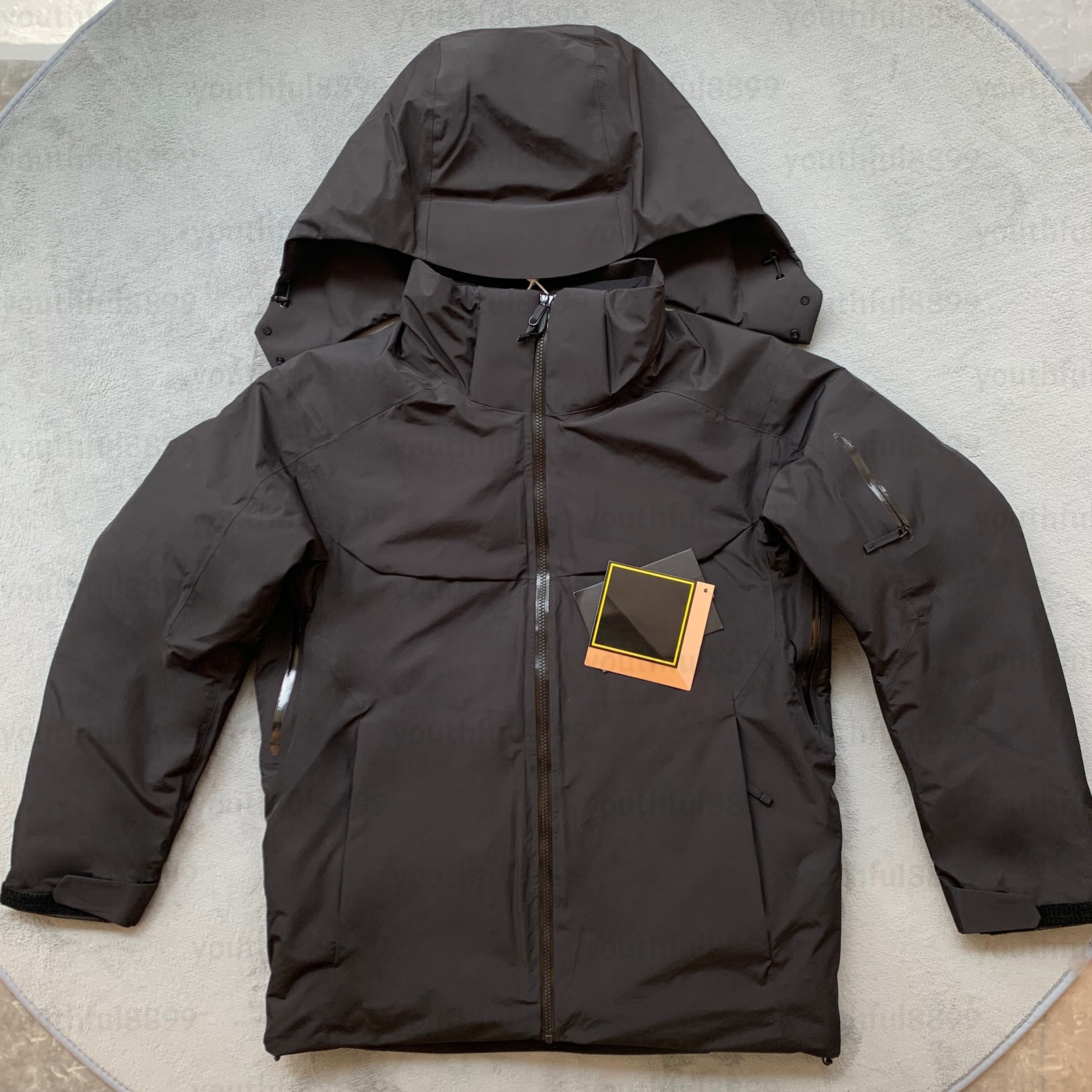 Mens Windbreaker down jacket Goretex Puffer GORE-TEXPROS Designer Sweatshirt Waterproof Cotton Jacket Thicken Coat Male Casual Lightweight Hiking