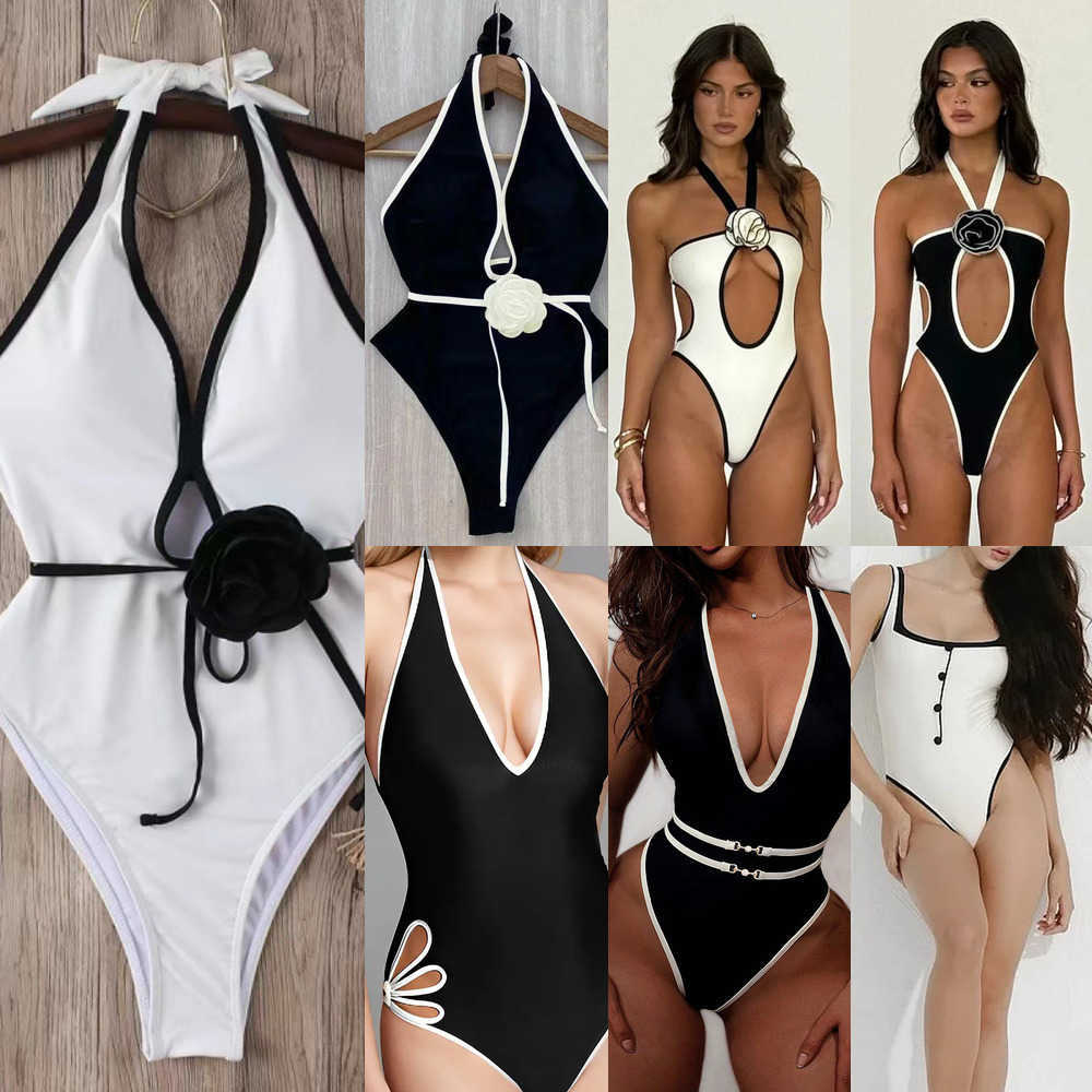 Swimwear Designer Woman Womens Swimwear Brazilian bathing suit Monokini High Cut Patchwork Sexy One Piece Swimsuit Female beach wear Swimming Suit B