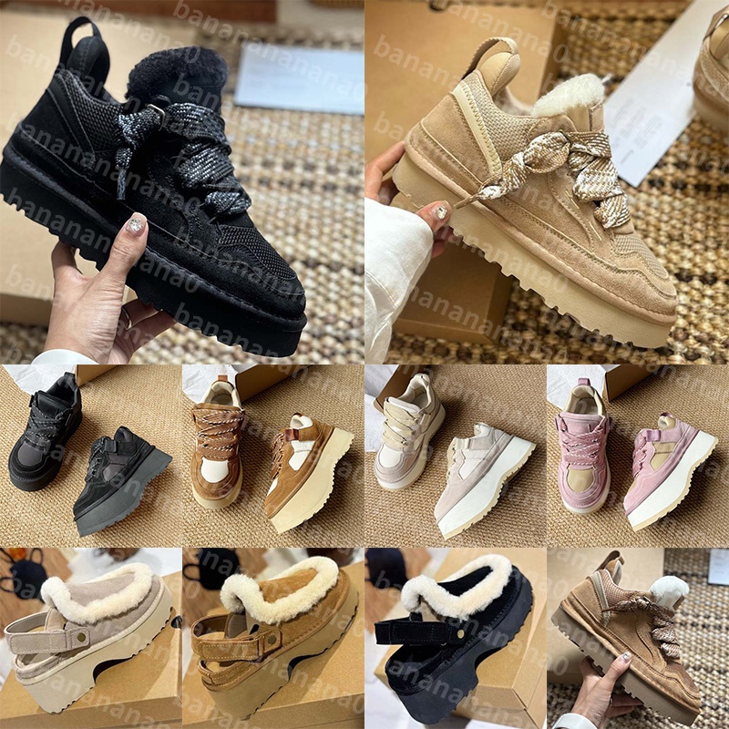 With Box Designer boots martin booties Shoes for mens womens winter Autumn fur bottes heel botte leather sneakers luxury over the knee snow high pla