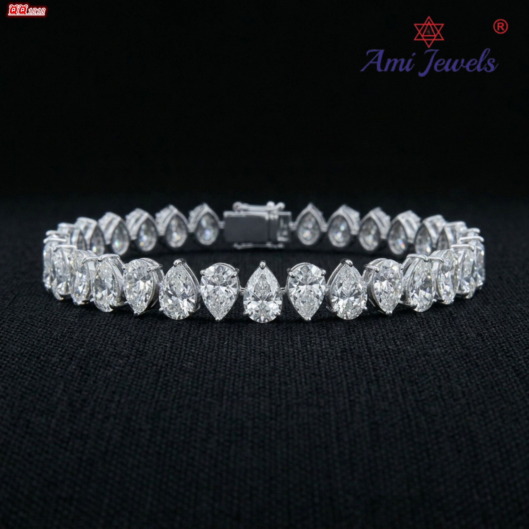 Elegant 18k White Gold 2333 CT Diamond Tennis Bracelet Women Heavy Weight Classic Jewelry Daily Wear Certified Ami Jewels