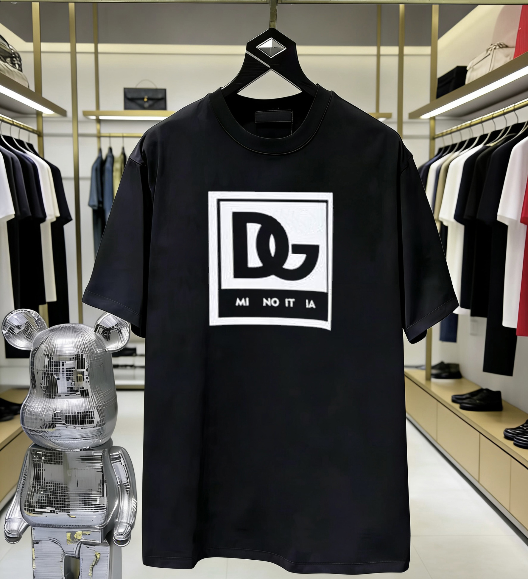 Designer men's women's European style printed cotton T shirts featuring summer letter patterns are breathable and comfortable suitable for