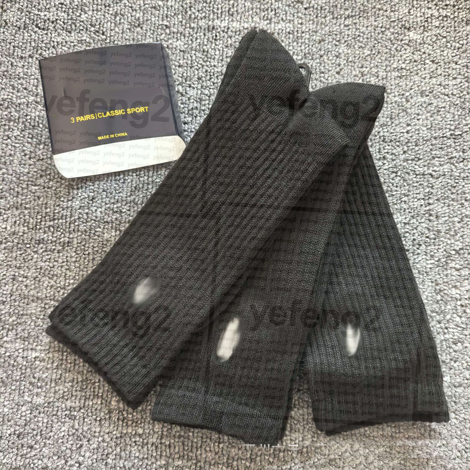 Mens Crew Socks Classic embroidered Premium Cotton Terry Sole Cushioned Athletic Socks Timeless American Style Casual Daily Wear