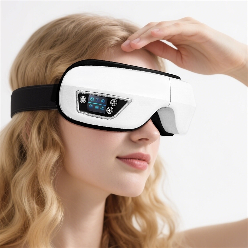 Smart Portable Vibration Eye Massager Airbag Compress Eye Care Tool Bluetooth Music Eye Massage Eye Relax Fatigue Sleepping Mask 260722